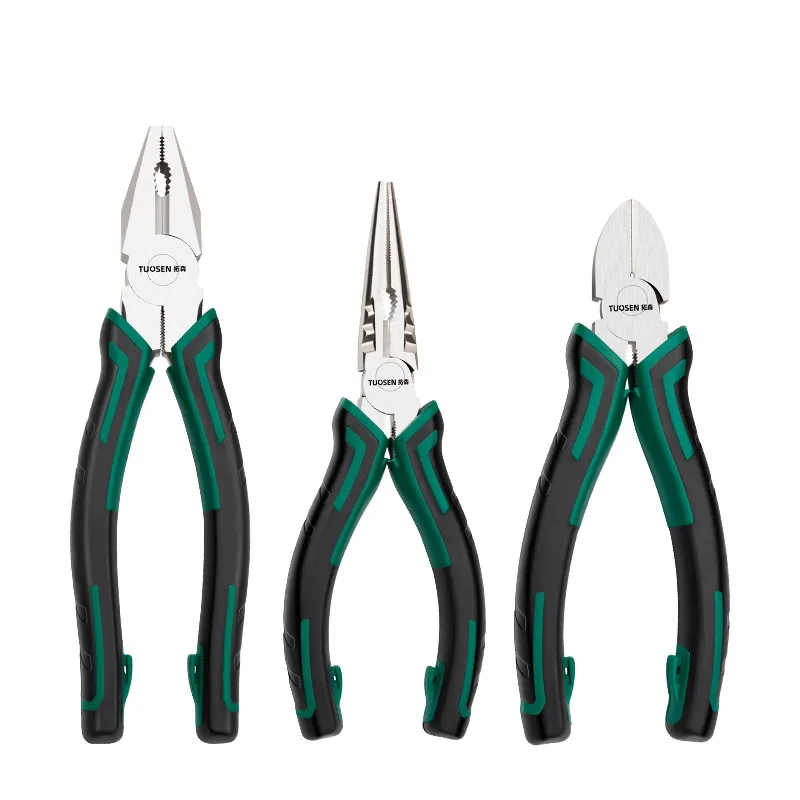 Hardware Tool Multi-Purpose Wire Stripping Pliers, Needle-Nose Pliers, 6-Inch Diagonal Cutting Pliers, Labor-Saving Pliers, Industrial-Grade Combination Pliers